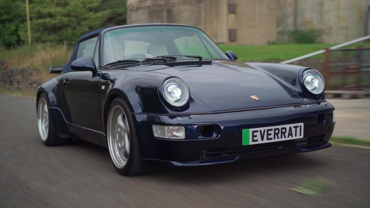 Everrati unveils world’s first electrified Porsche 911 (964) Wide Body Cabriolet
