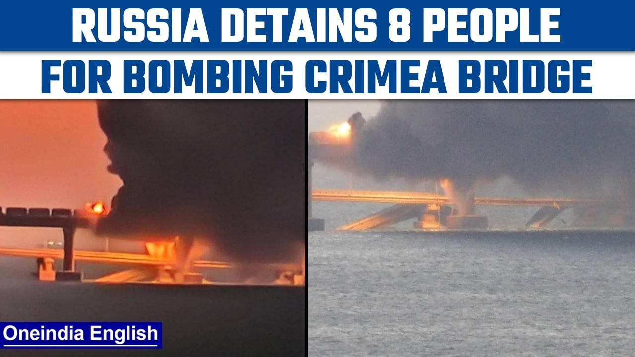 Russia claims to detain 8 suspects involved in Crimea bridge bombing | Oneindia News *News