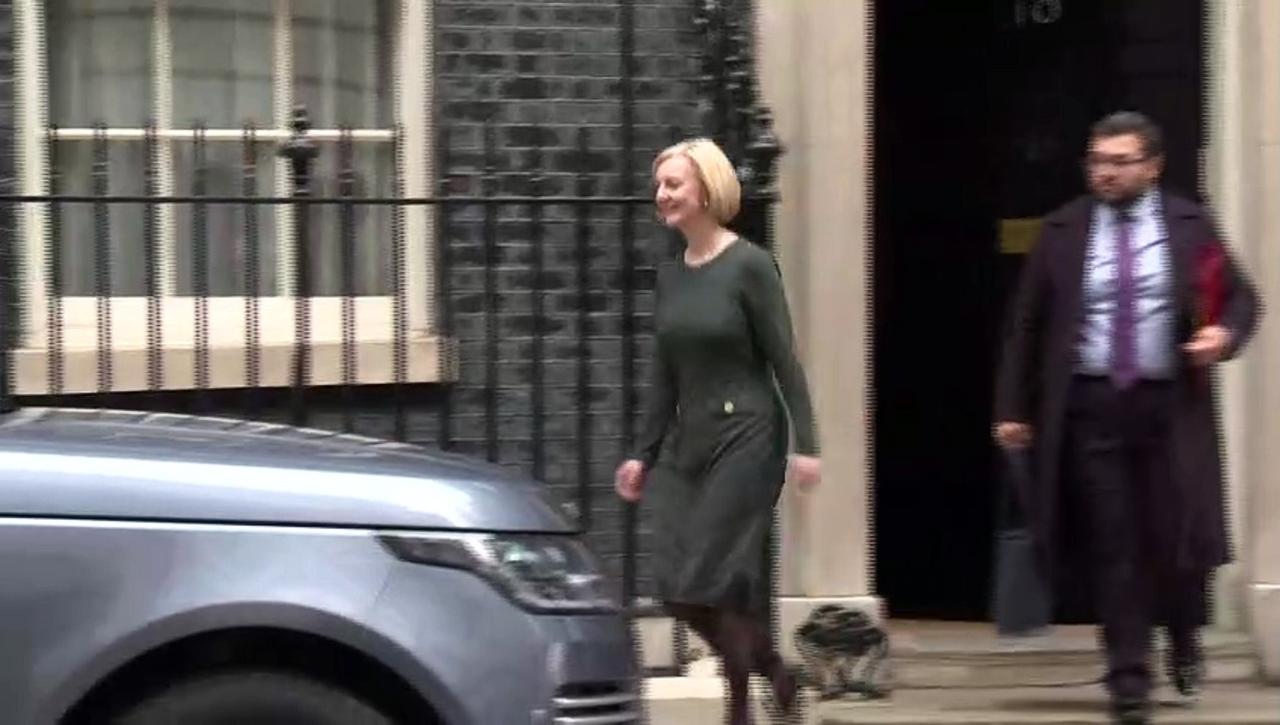 PM departs Downing St for first PMQs since mini-budget