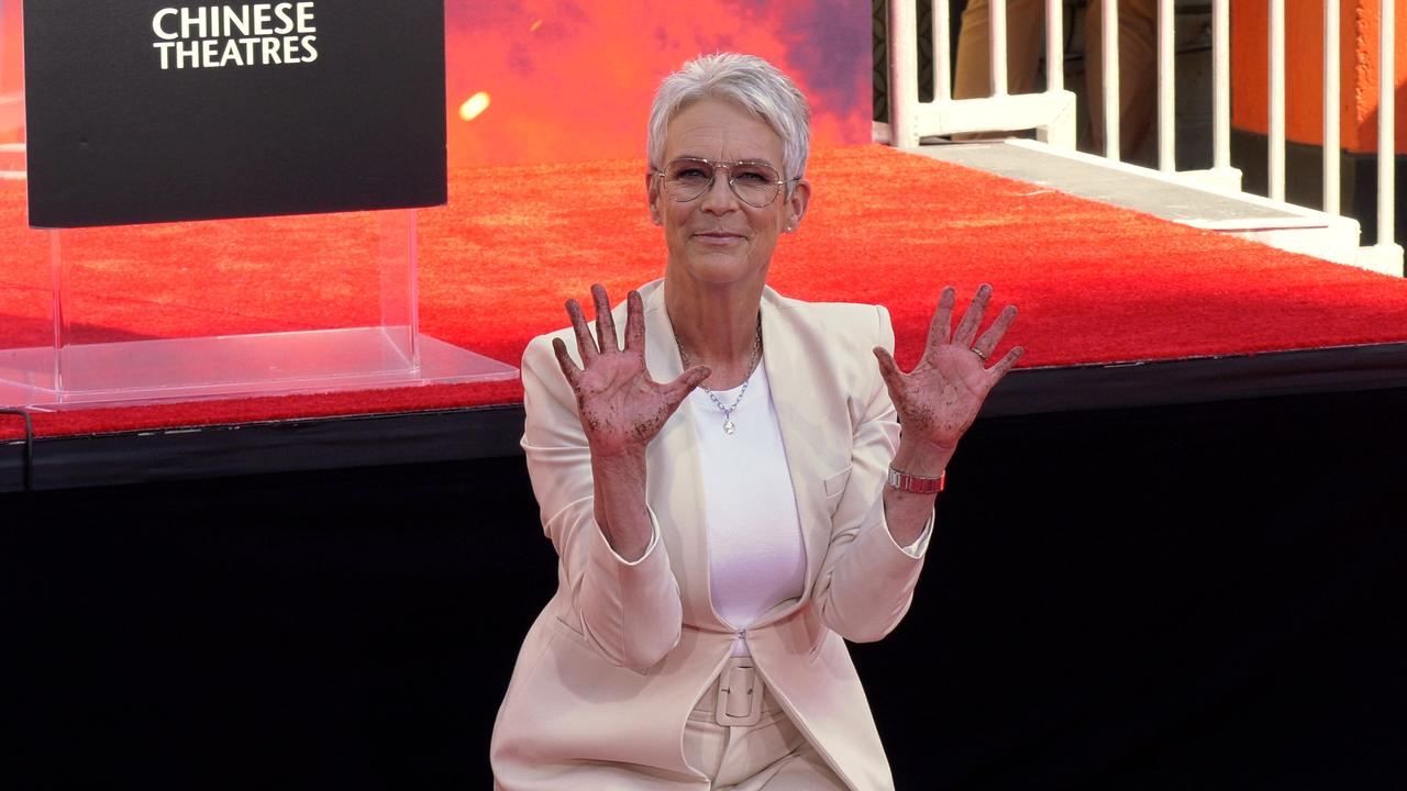 Jamie Lee Curtis Hands and Feet Immortalized in Cement!