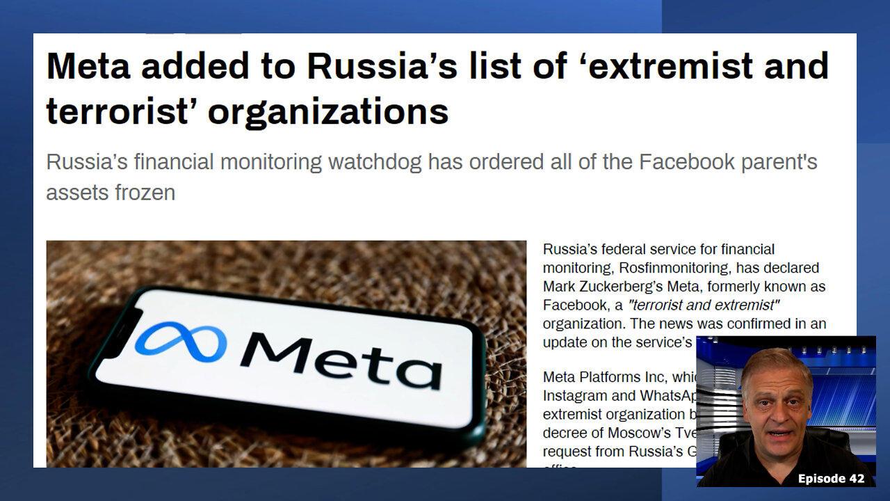 Meta Labeled an "Extremist and Terrorist" organization by Russia!
