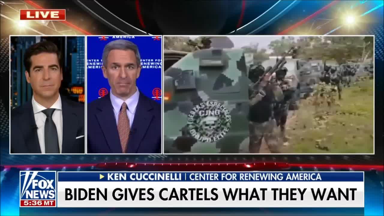 Jesse Watters: America Suffers from Cartels Controlling One-Third of Mexico: Ken Cuccinelli