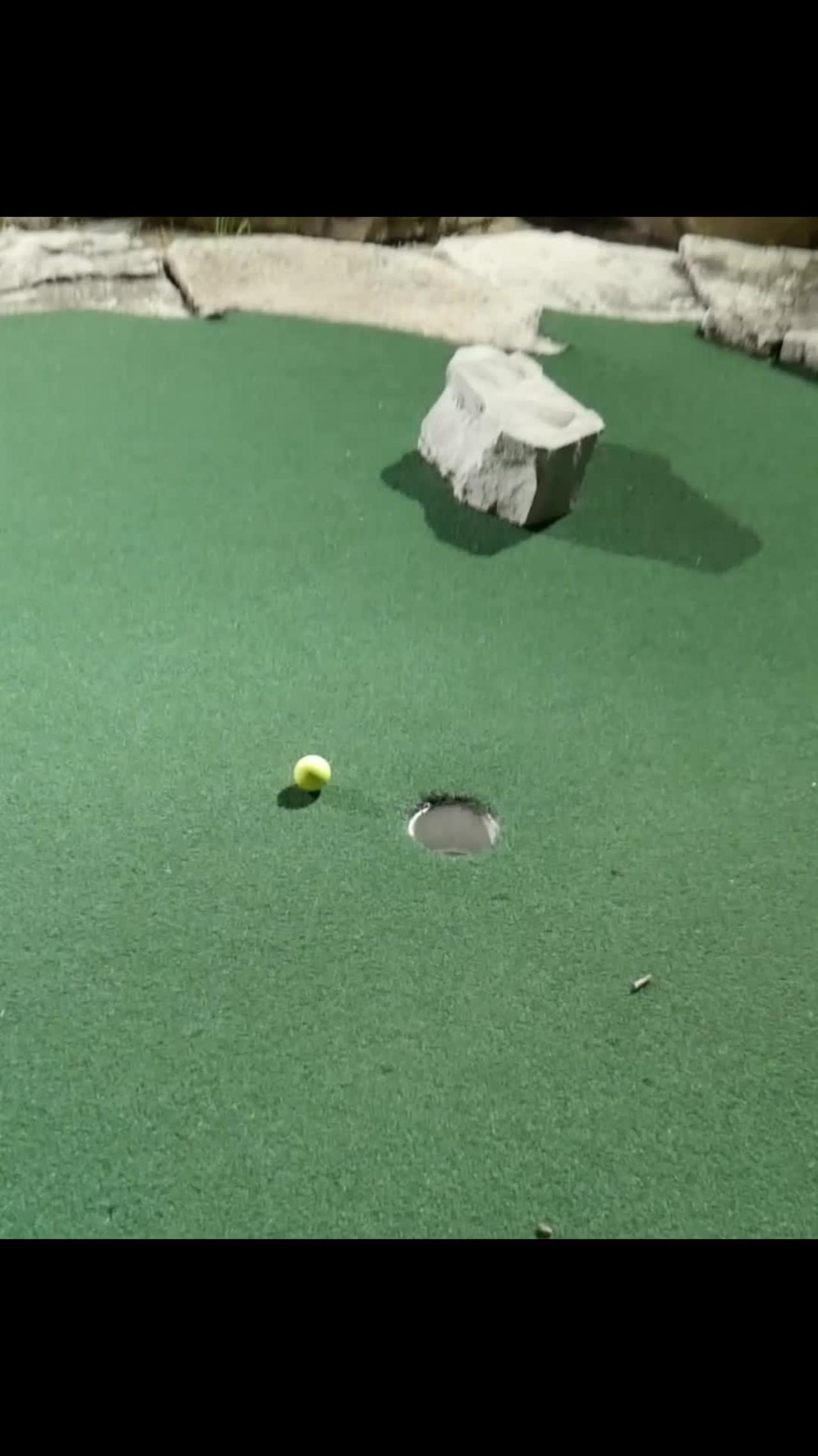 The Most Alarming Mini Golf Hole In One In This World