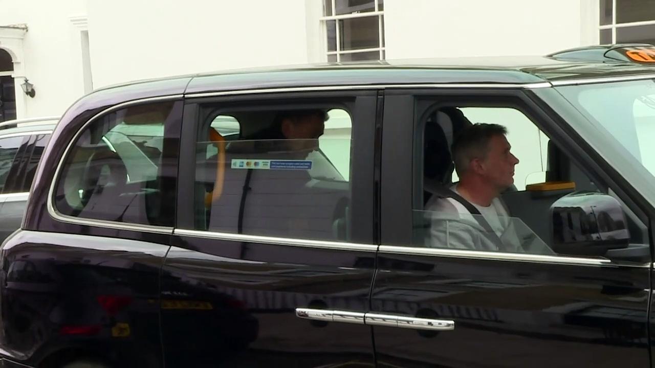 Jeremy Hunt arrives home after Chancellor announcement