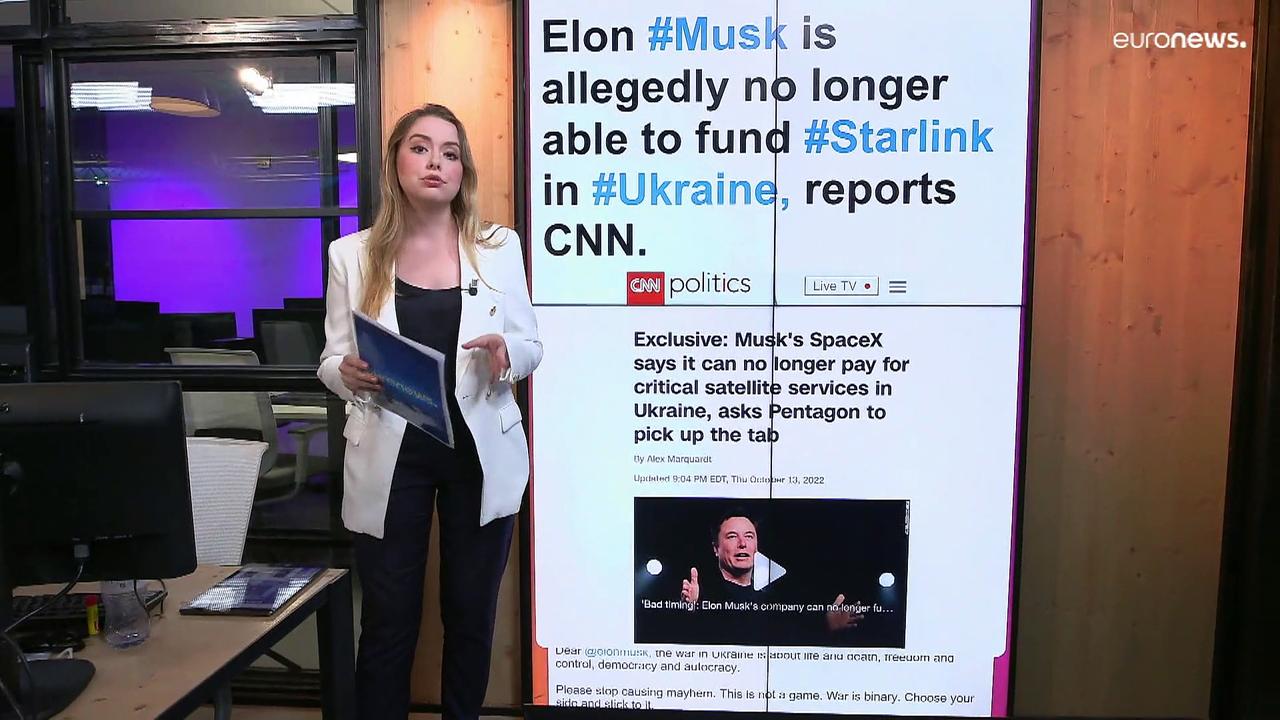 Backlash after Elon Musk says he can no longer fund Starlink in Ukraine