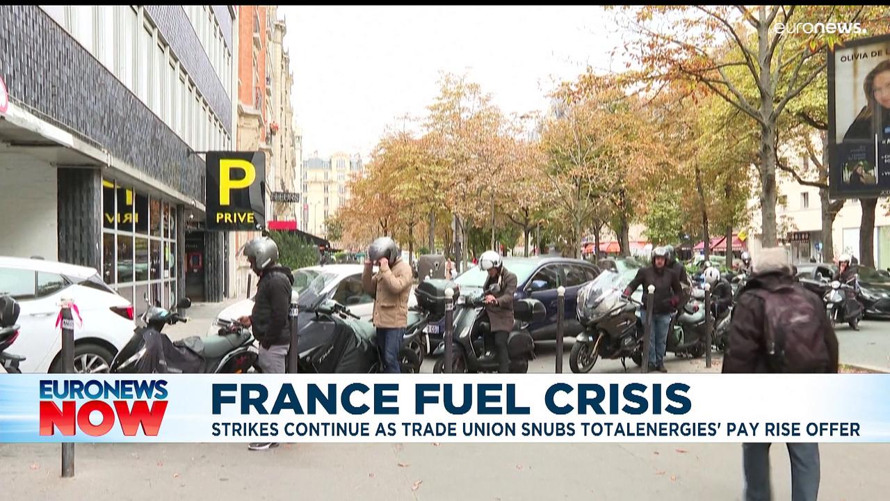 France fuel crisis: Strikes continue as trade union snubs pay rise offer