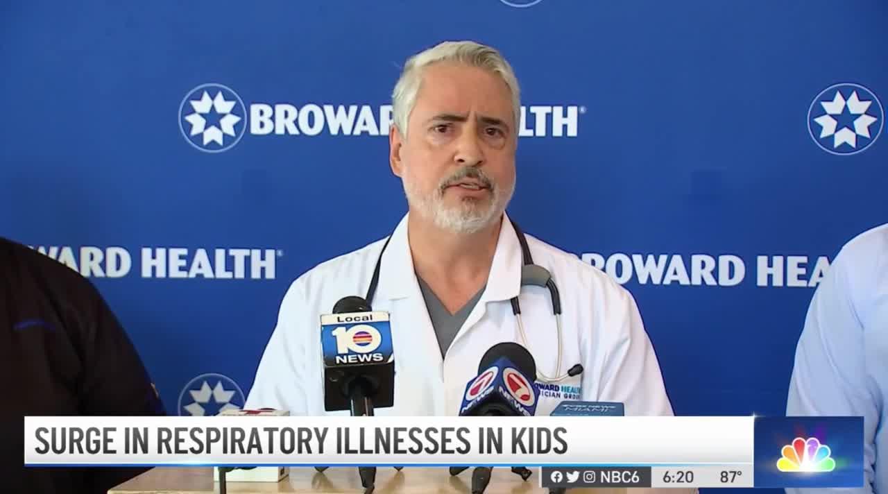 Disturbing Uptick in Children With Respiratory Illnesses Overflows Broward Health Medical Center