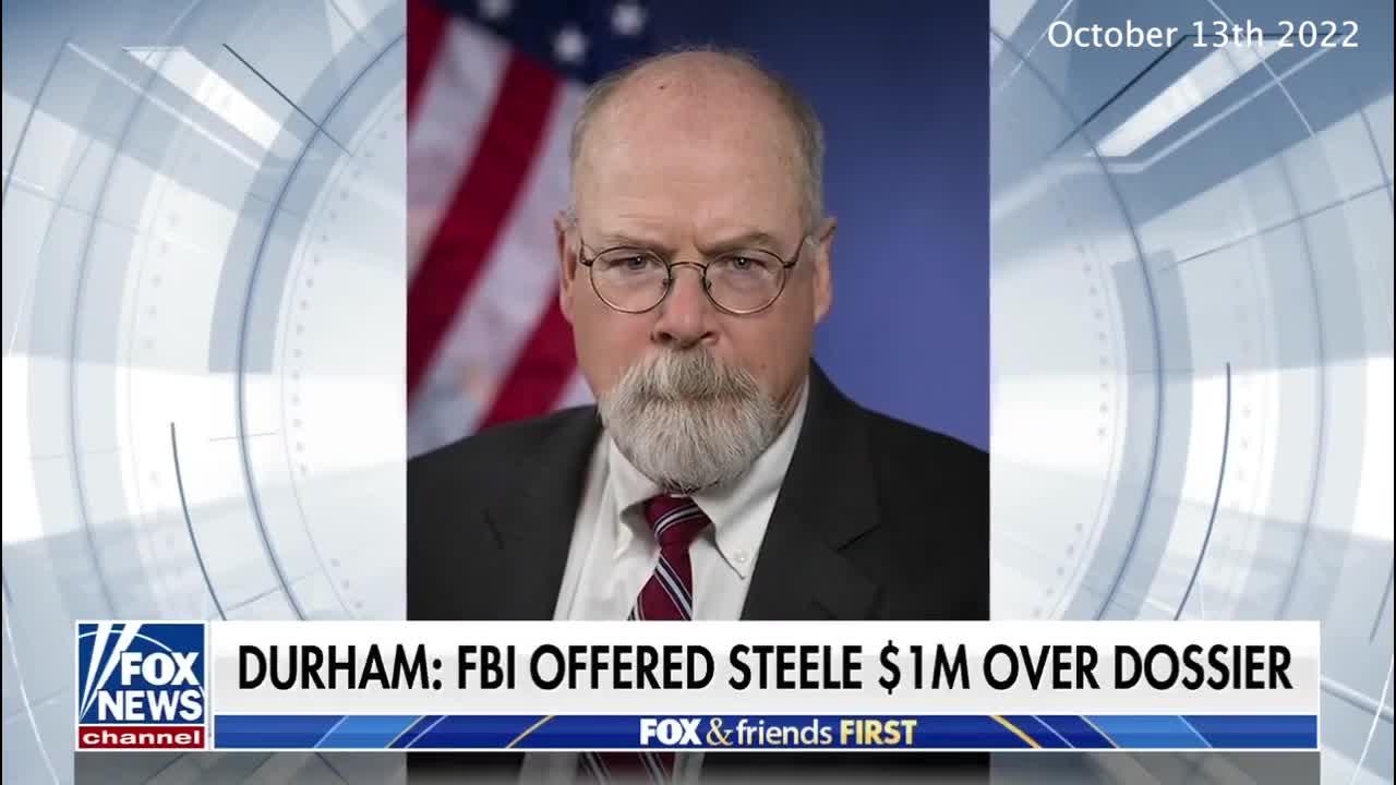 John Durham | Did the FBI Offer Christopher Steele $1 Million Over TRUMP Dossier?