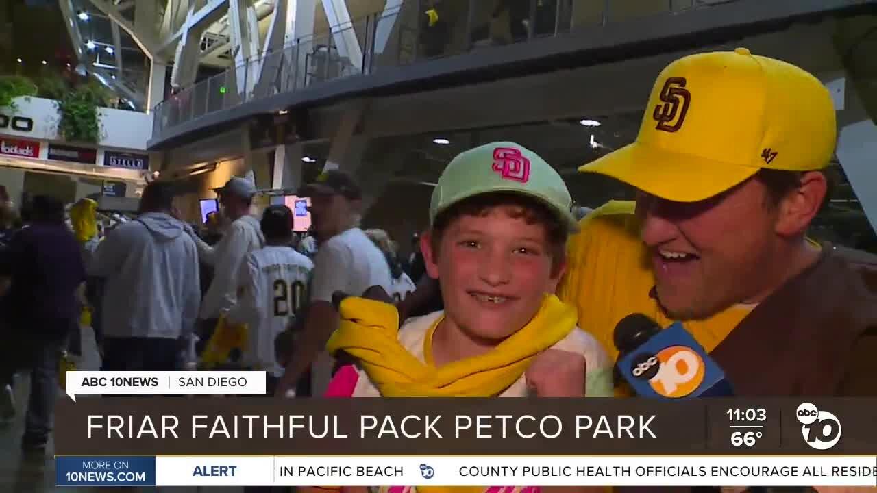 Fans react to Padres playoff win at Petco Park