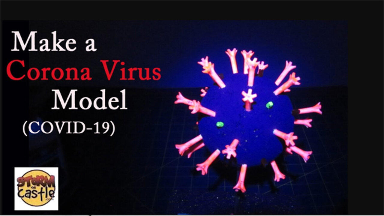 Make a Corona Virus Model out of styrofoam ball and golf tees