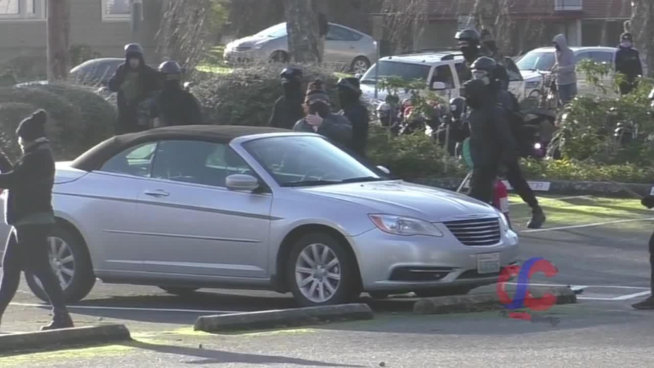 Footage Of The AntiFa (2nd) Shooter In Olympia Washington 12/12/2020 From 3 Angles