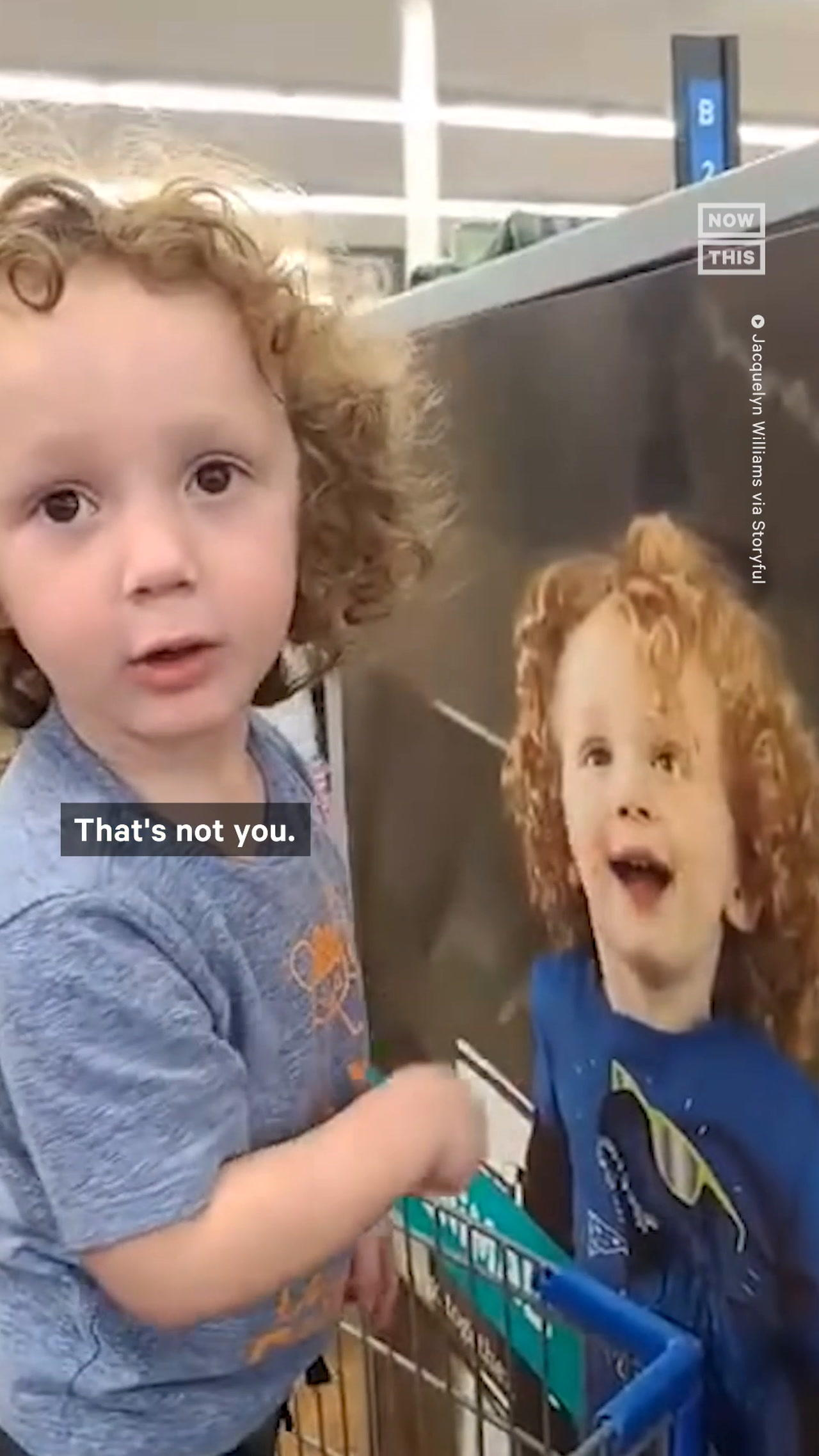 Toddler Mistakes Kid in Walmart Shopping Ad for Himself
