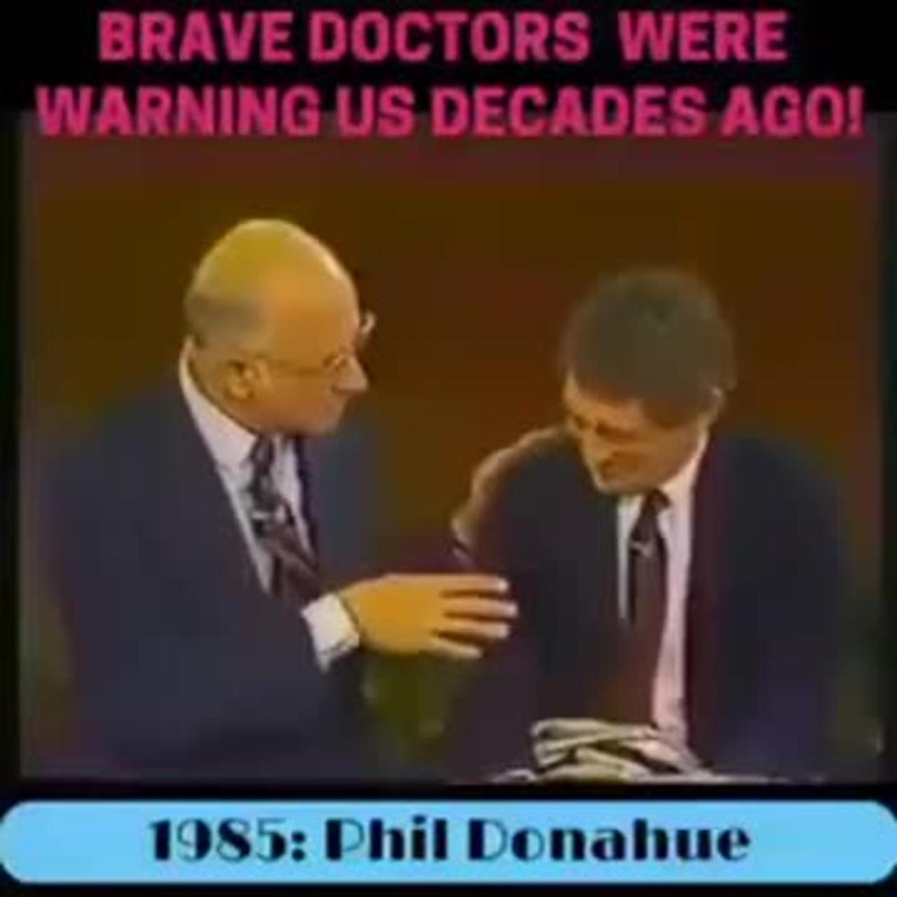 This was filmed in 1985, the year before vaccines became liability free