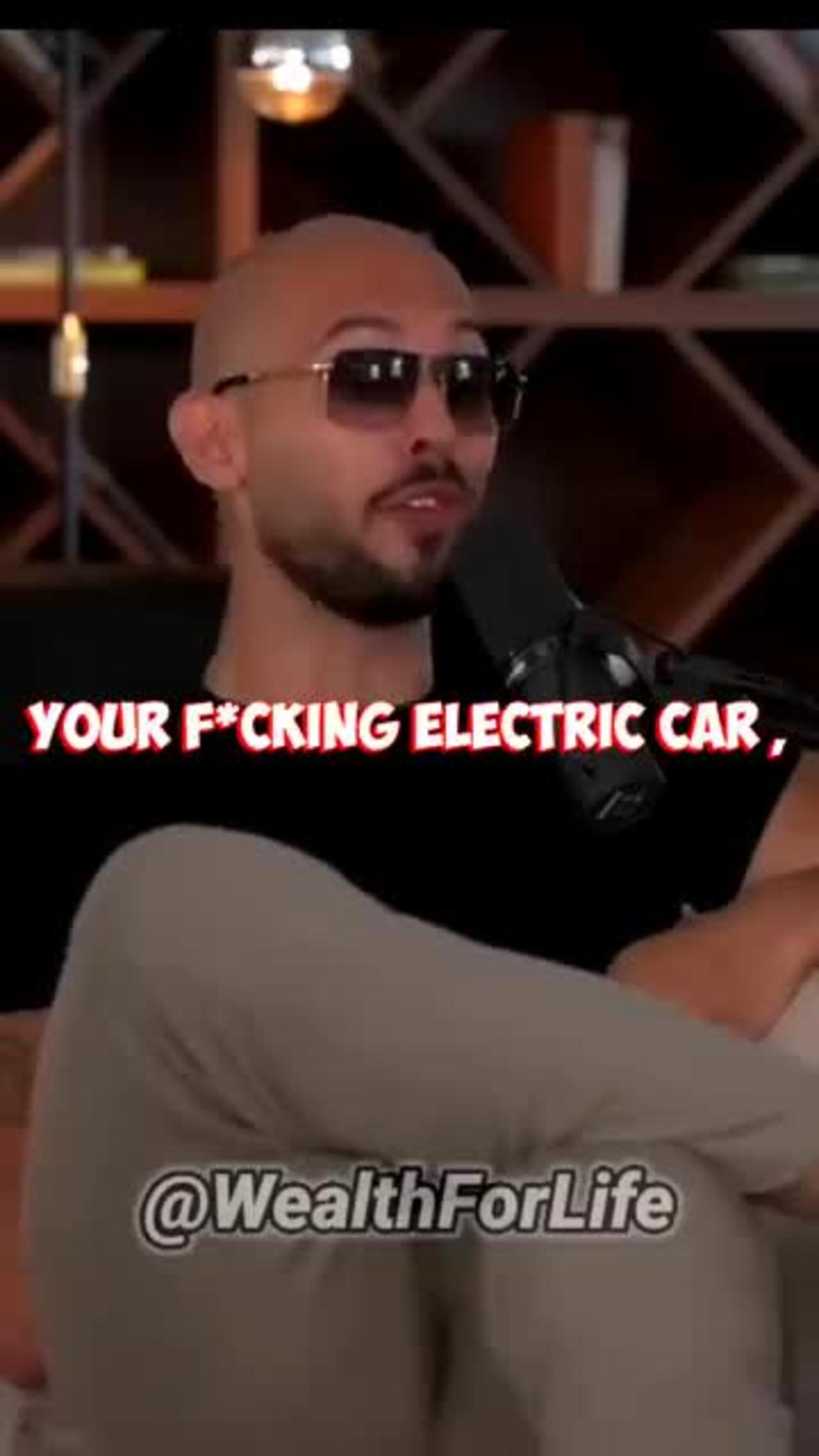 Tate explains why electric cars are a bad idea...