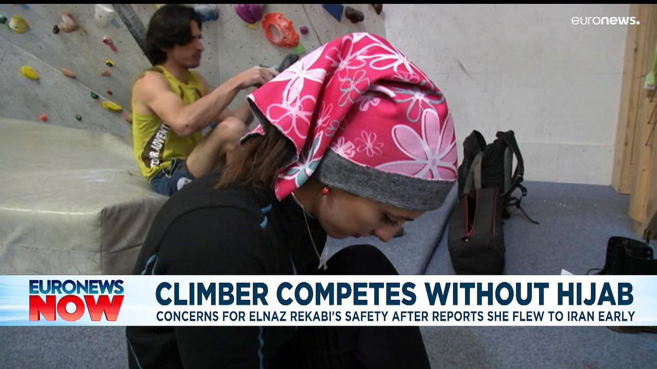 Elnaz Rekabi: Concerns grow for female climber from Iran who competed without hijab