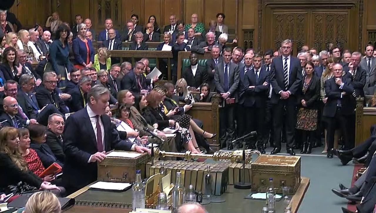 Labour chant 'gone' as PM says she's a fighter not a quitter