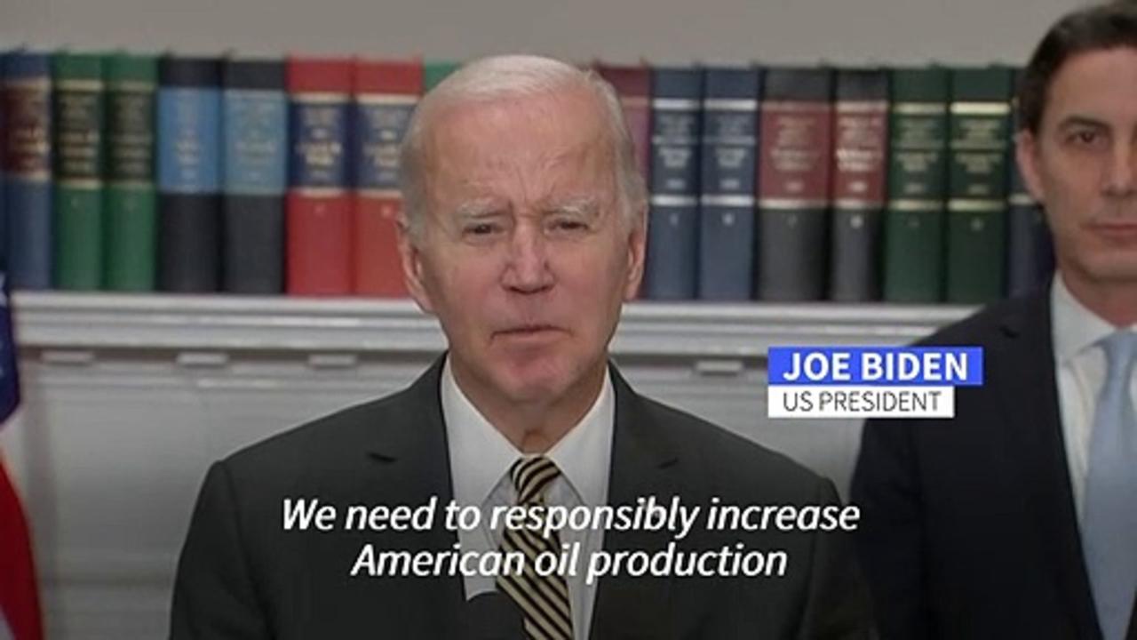 Biden says US should boost domestic oil production