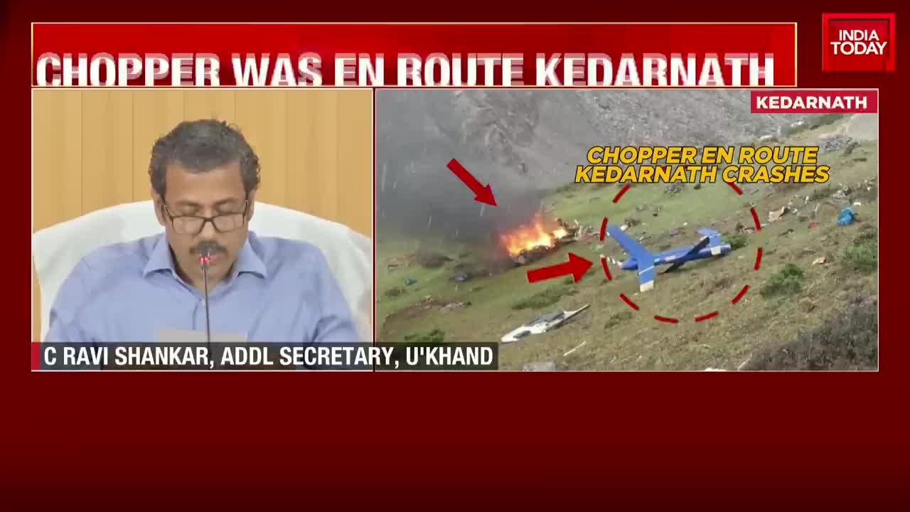 Helicopter crashing that's took place near uttarakhand's kedarnath
