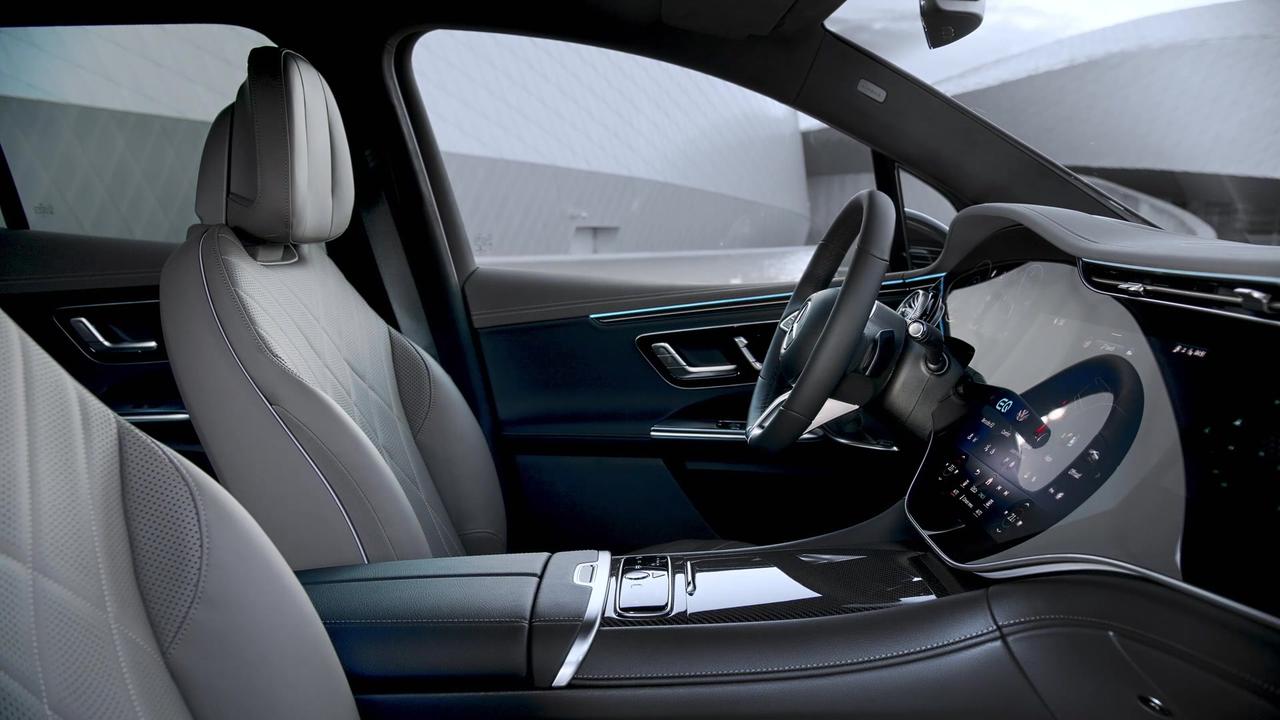 The new Mercedes-Benz EQE SUV Interior Design in Black