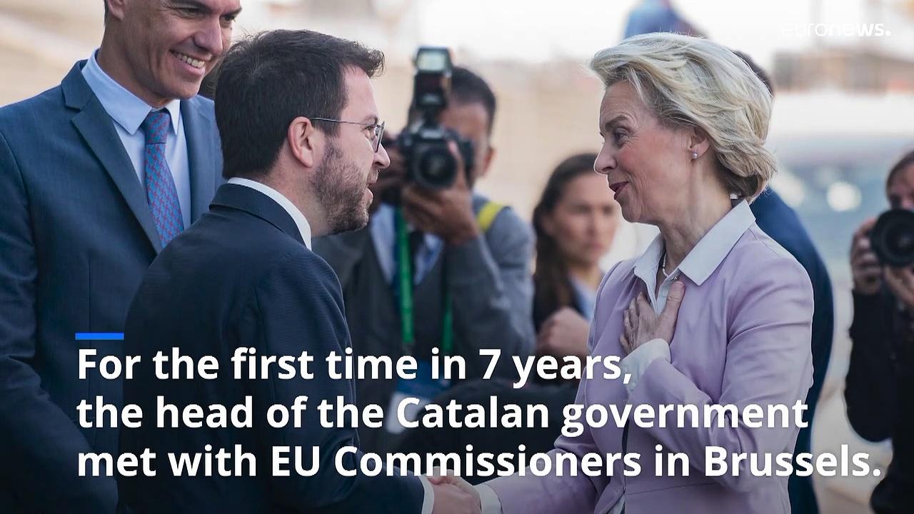 Catalan president meets with EU commissioners in restart of relations