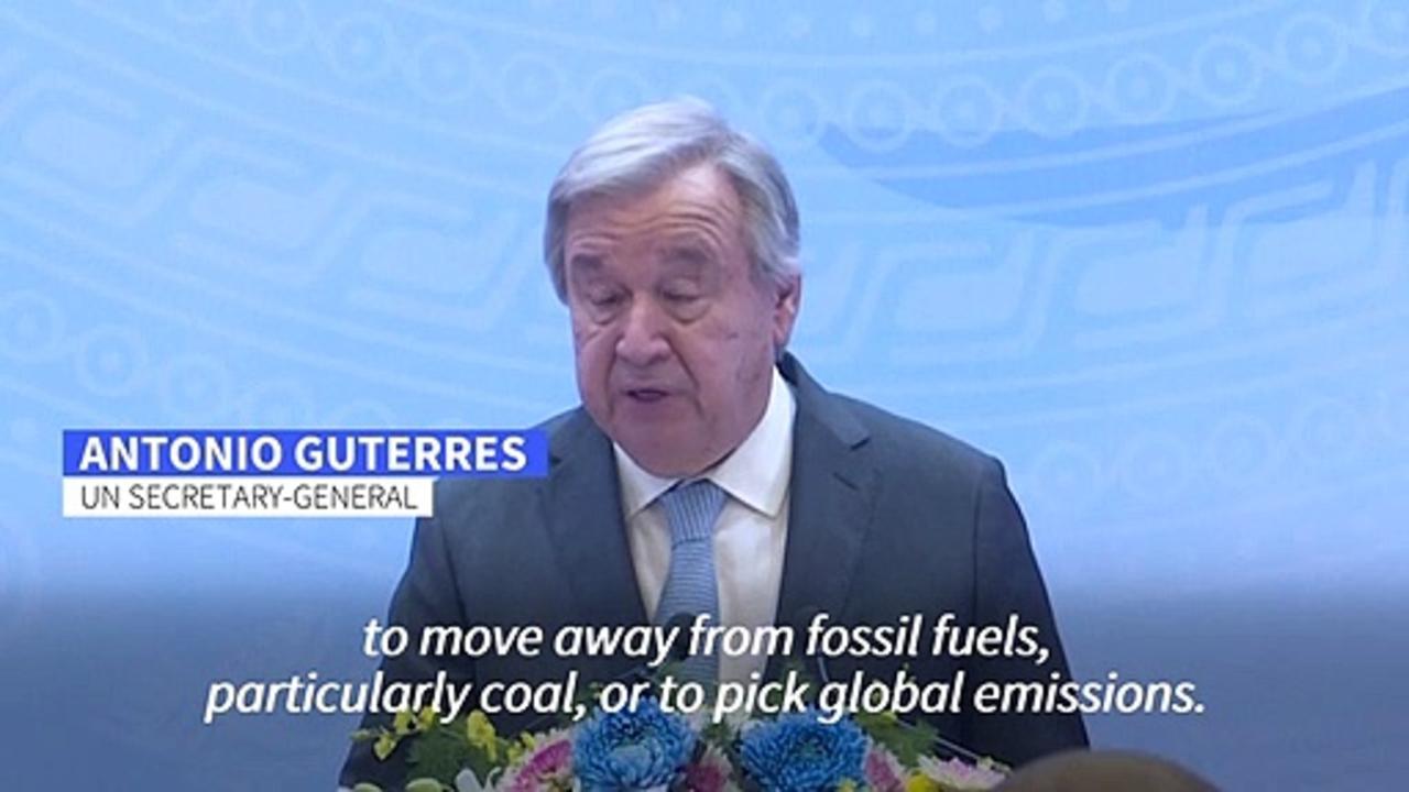 UN chief warns of 'climate nightmare' if energy emissions not cut