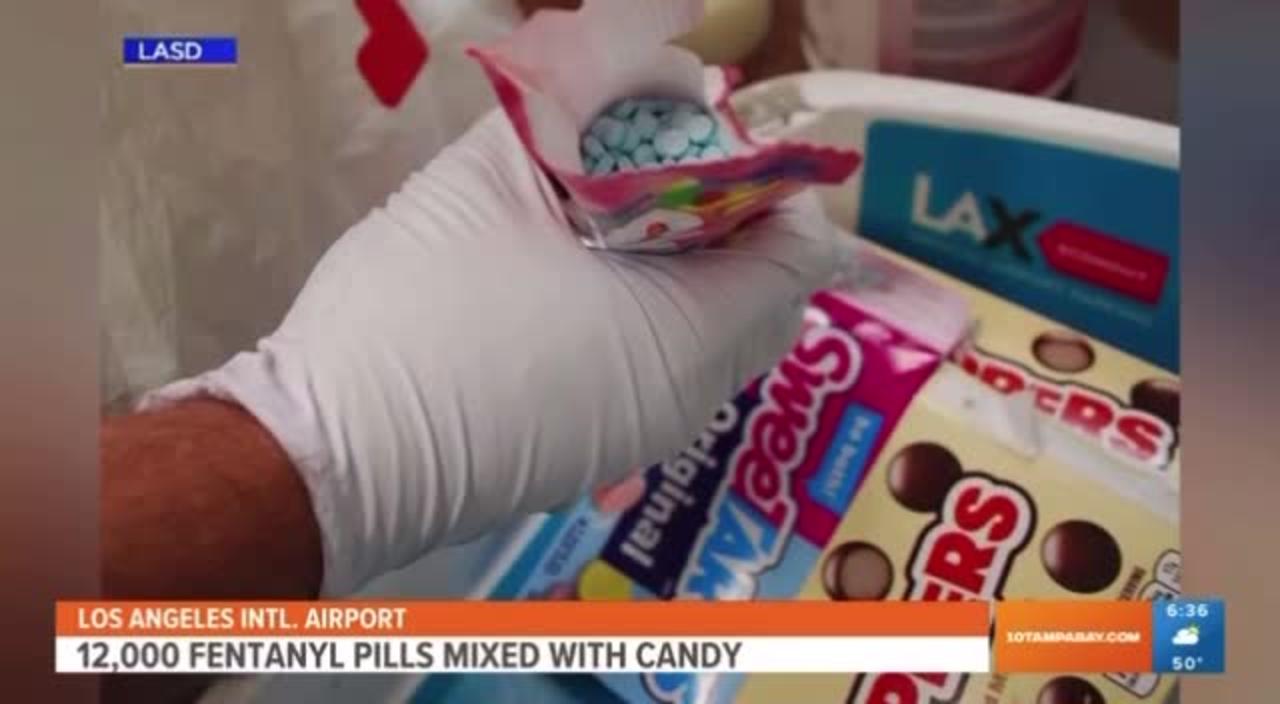 Fentanyl pills disguised in candy bags seized at LA airport