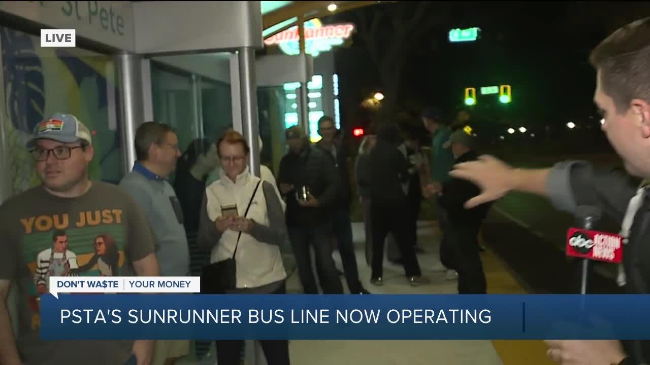 PSTA's SunRunner bus officially running