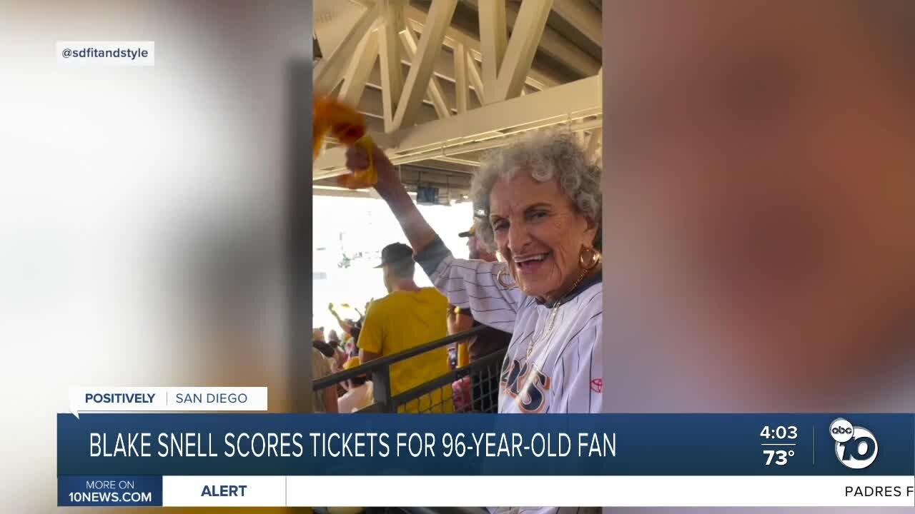 Blake Snell scores tickets for 96-year-old fan