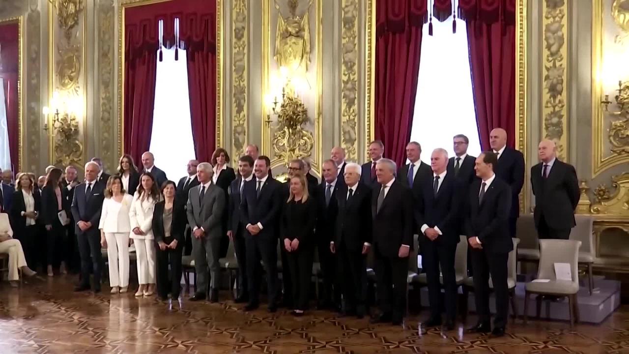 Italy swears-in right-wing Meloni as first female PM