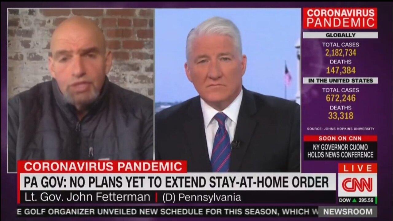 Left Wing Fetterman Suggested An INDEFINITE COVID Lockdown In 2020