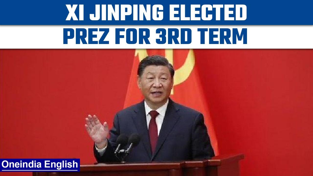 Xi Jinping elected President of China for the historic 3rd term | Oneindia News *News