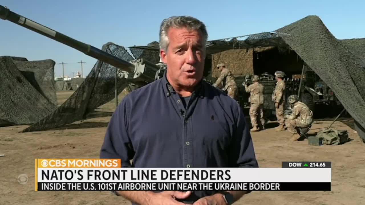 Charlie D'Agata 'The US Army's 101st Airborne is Practicing for War with Russia!'