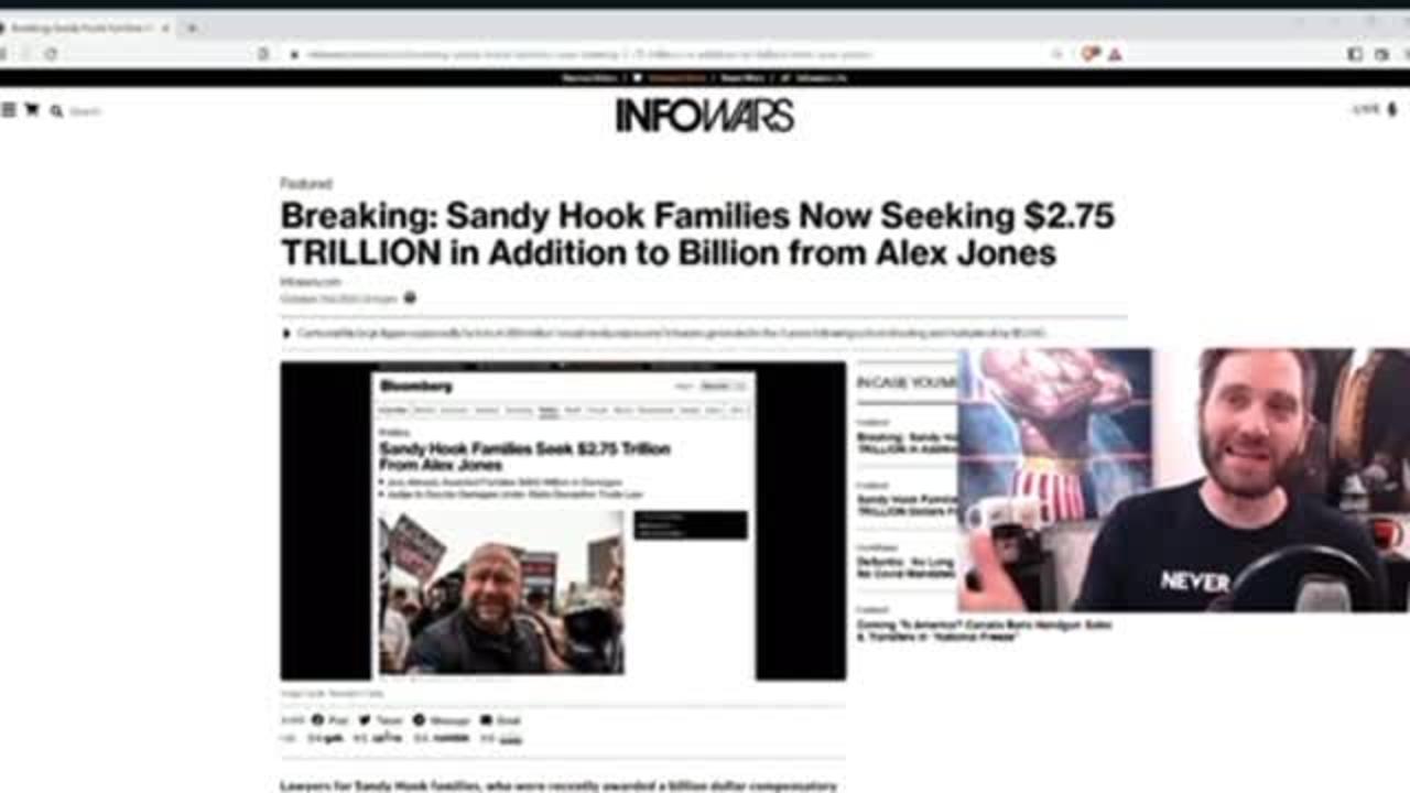 Sandy Hook Families Seeking $2.75 Trillion Dollars From Alex Jones