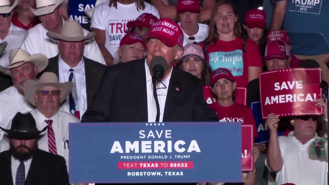 Trump hints at presidency run again at Texas rally