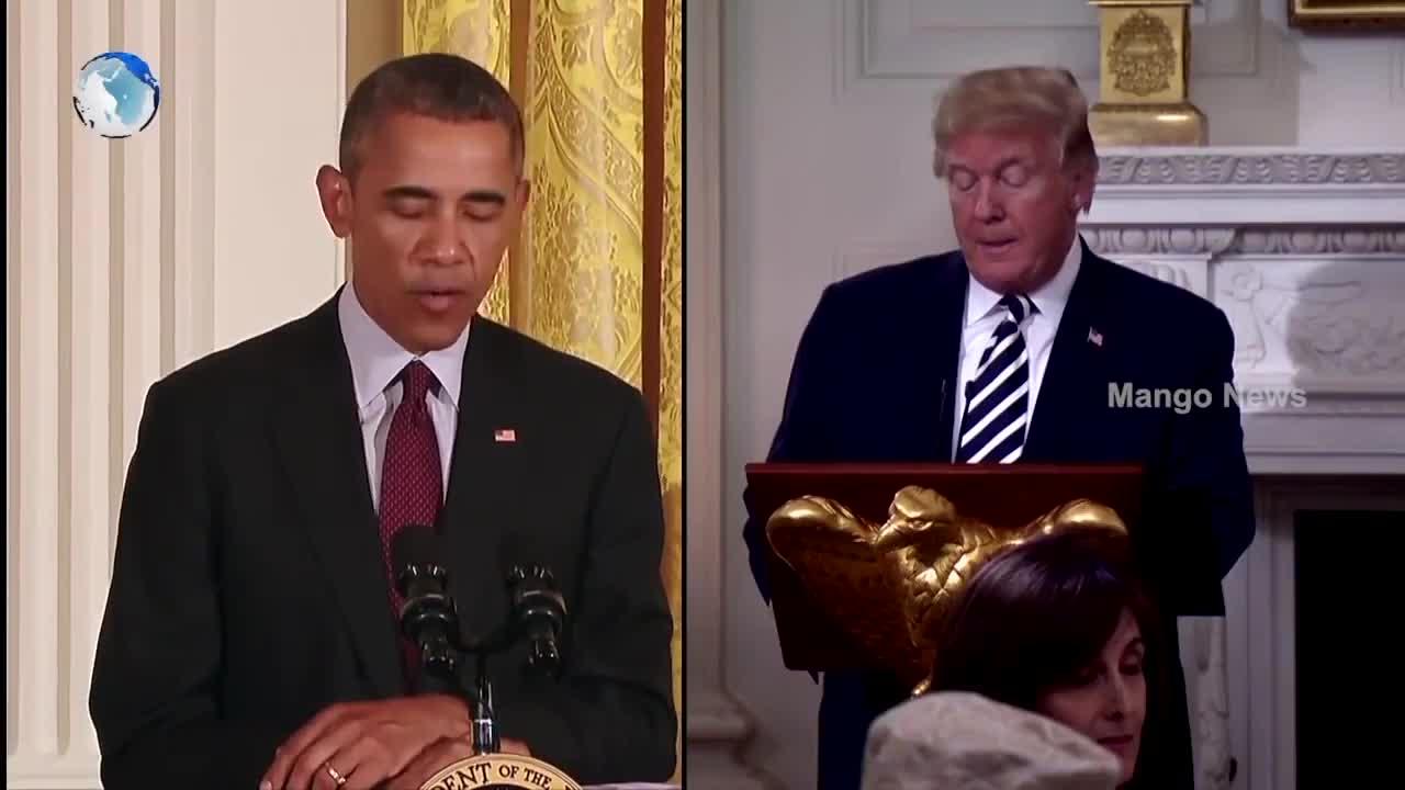 Donald Trump vs Barack Obama speech different