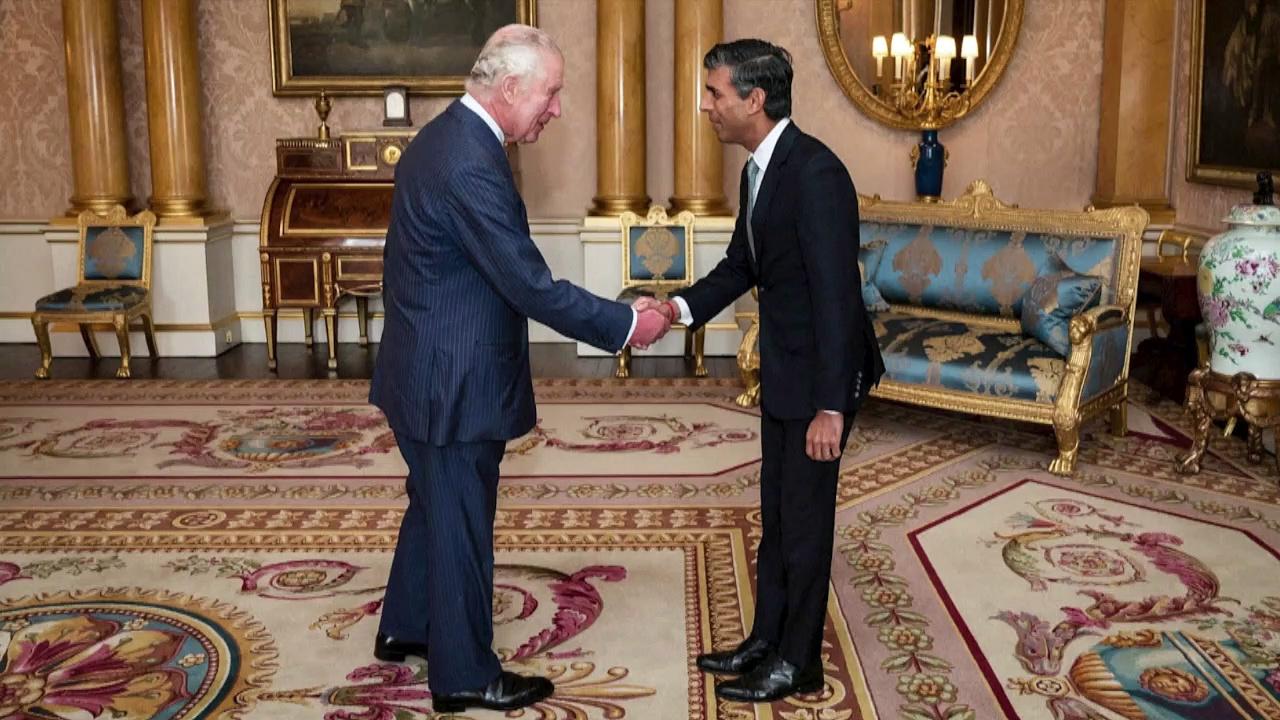 Britain’s New Prime Minister Rishi Sunak Addresses the Nation after King Charles Official Meet
