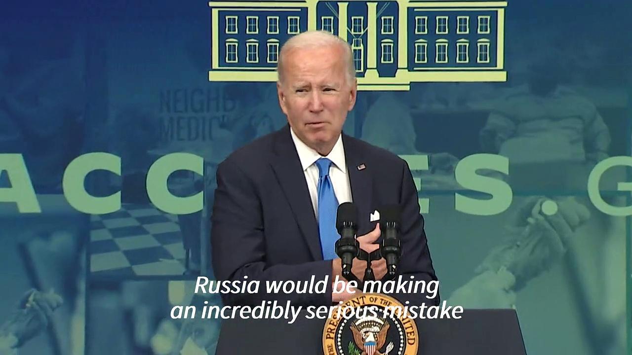 Biden warns Russia any nuclear attack would be 'incredibly serious mistake'