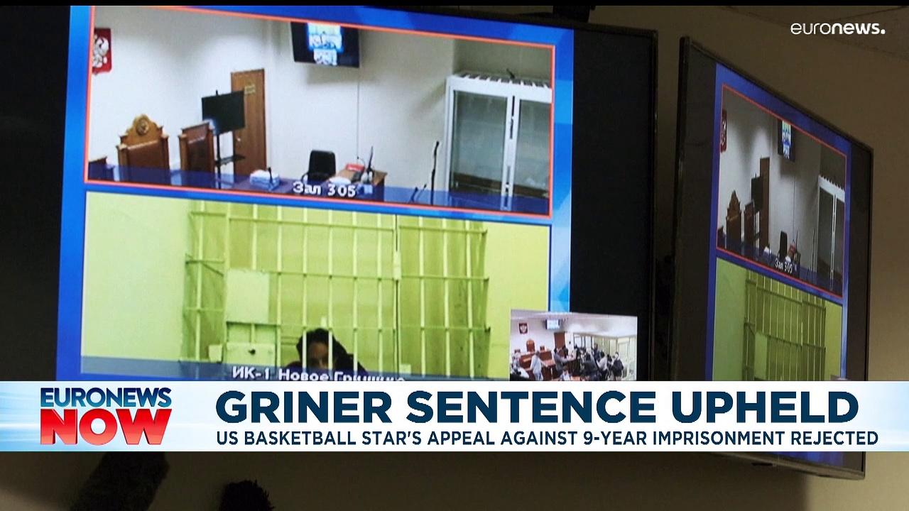 Brittney Griner: Russia rejects appeal against nine-year prison sentence