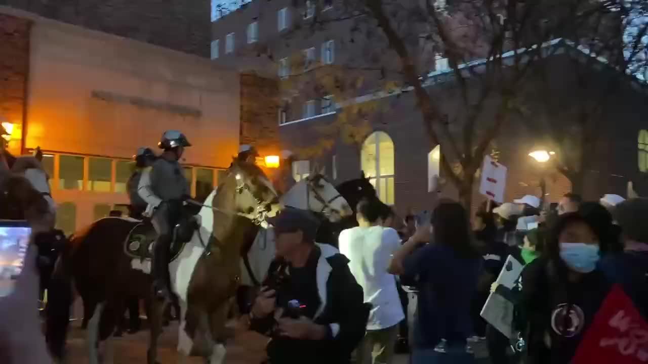 Penn State Riots Over Alex Stein Having Free Speech, Mounted Police Called In For Left Wing Violence