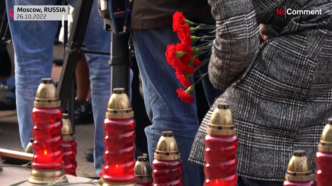 Commemoration ceremony for the 20th anniversary of the Nord-Ost hostage siege held in Moscow