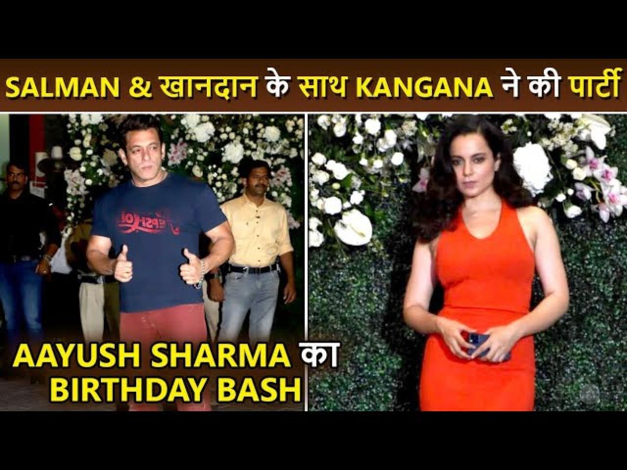 Red H0t! Kangana Ranaut Arrives At Arpita Khan's House To Celebrate Aayush Sharma's Birthday