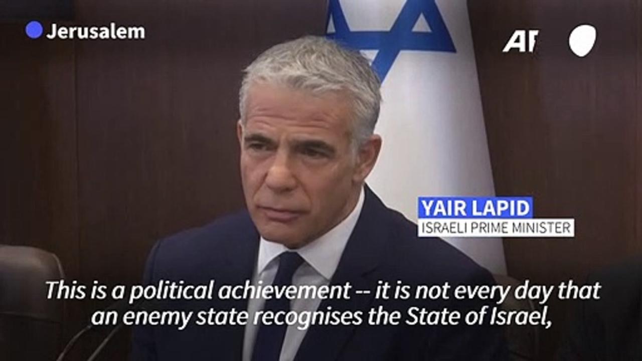 Israel PM Lapid claims Lebanon 'recognises' Israel in sea border deal