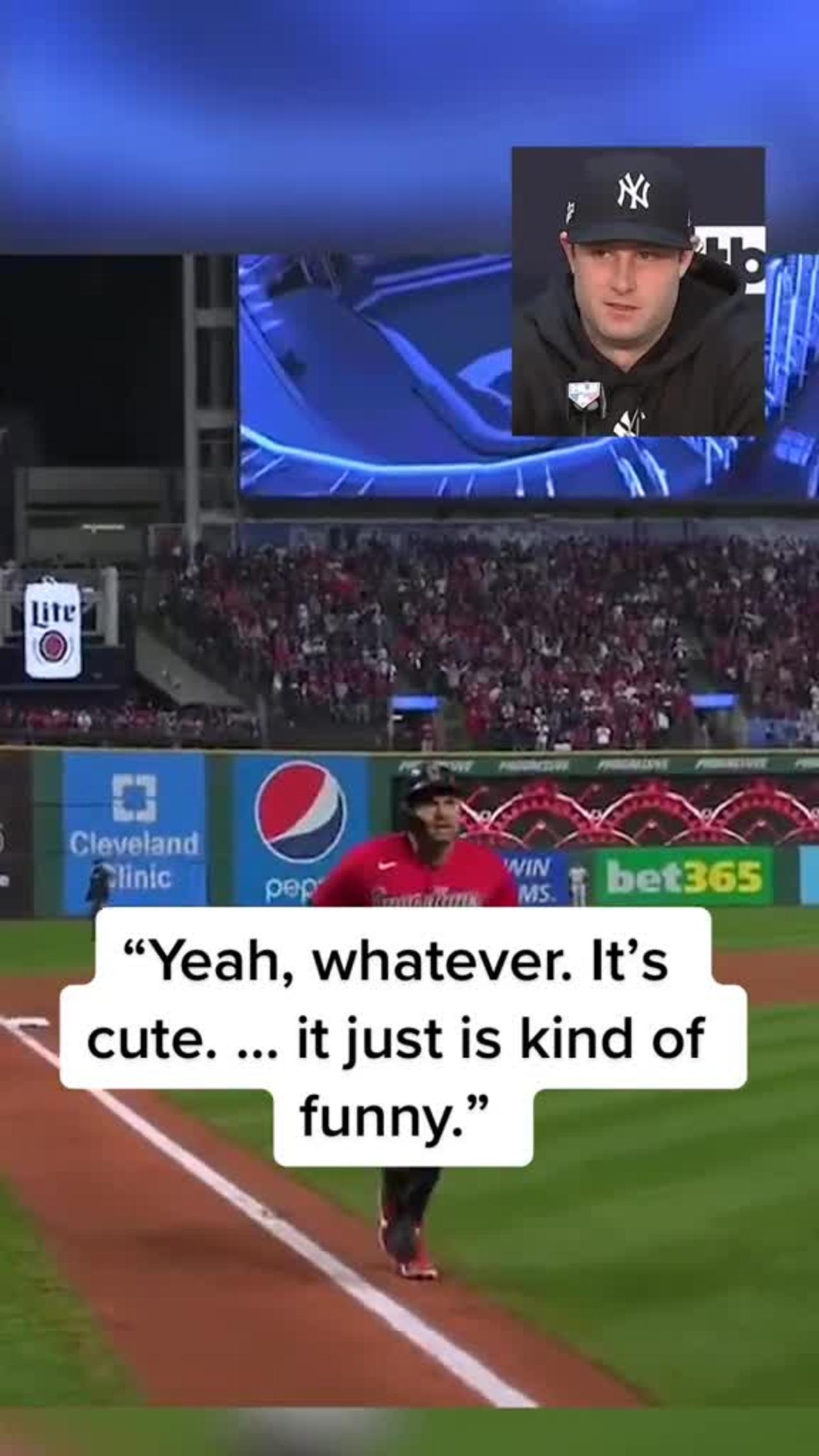 Gerrit Cole on Josh Naylor calling him his son.