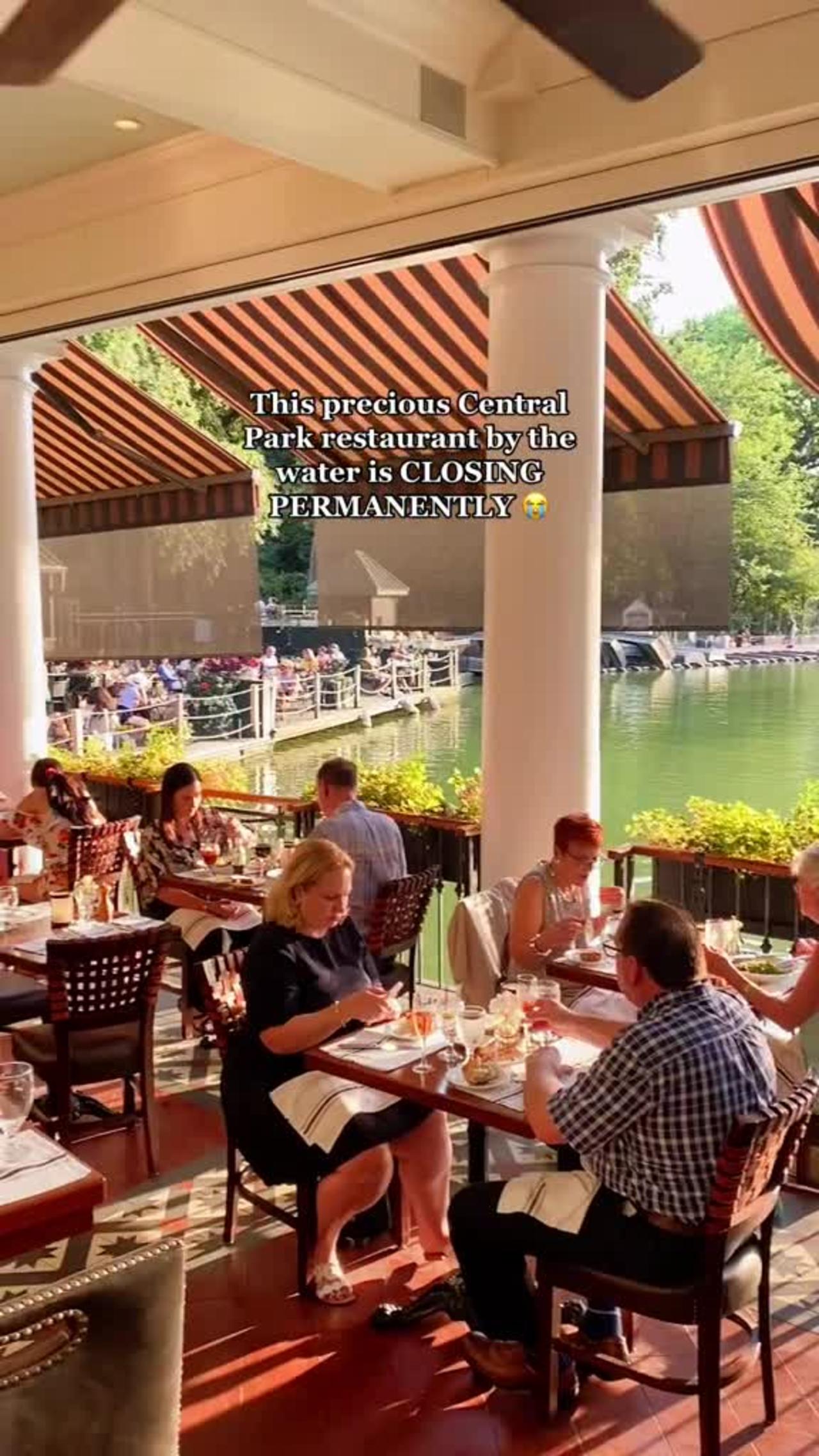This precious Central Park restaurant bythe water is CLOSINGPERMANENTEY