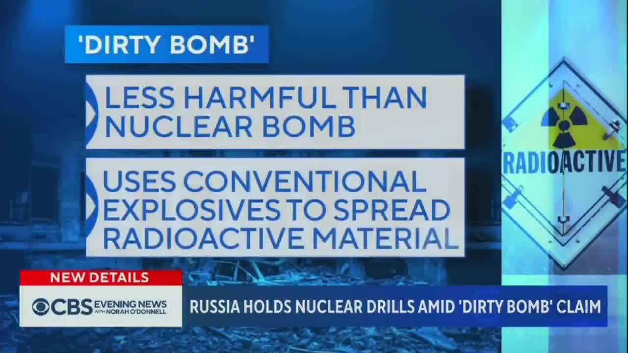 Russia holds nuclear drills amid "dirty bomb" claim