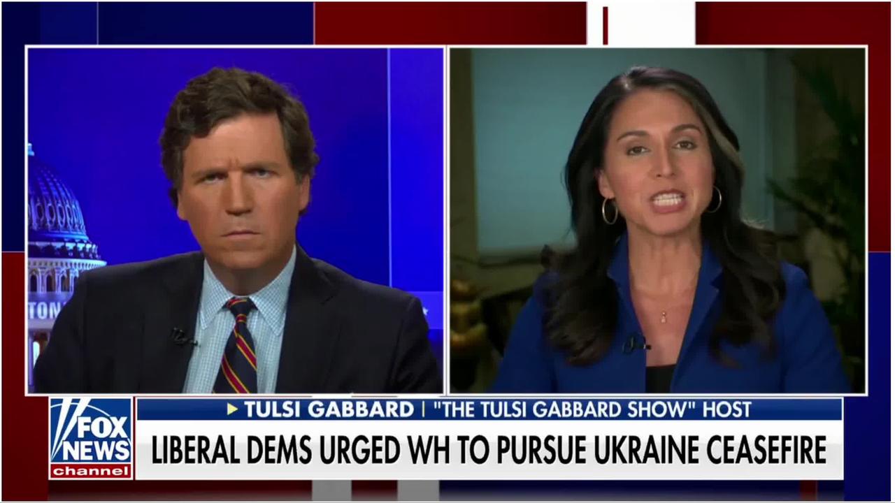 Tucker Carlson: Tulsi Gabbard: Democratic Party = warmongers in Washington