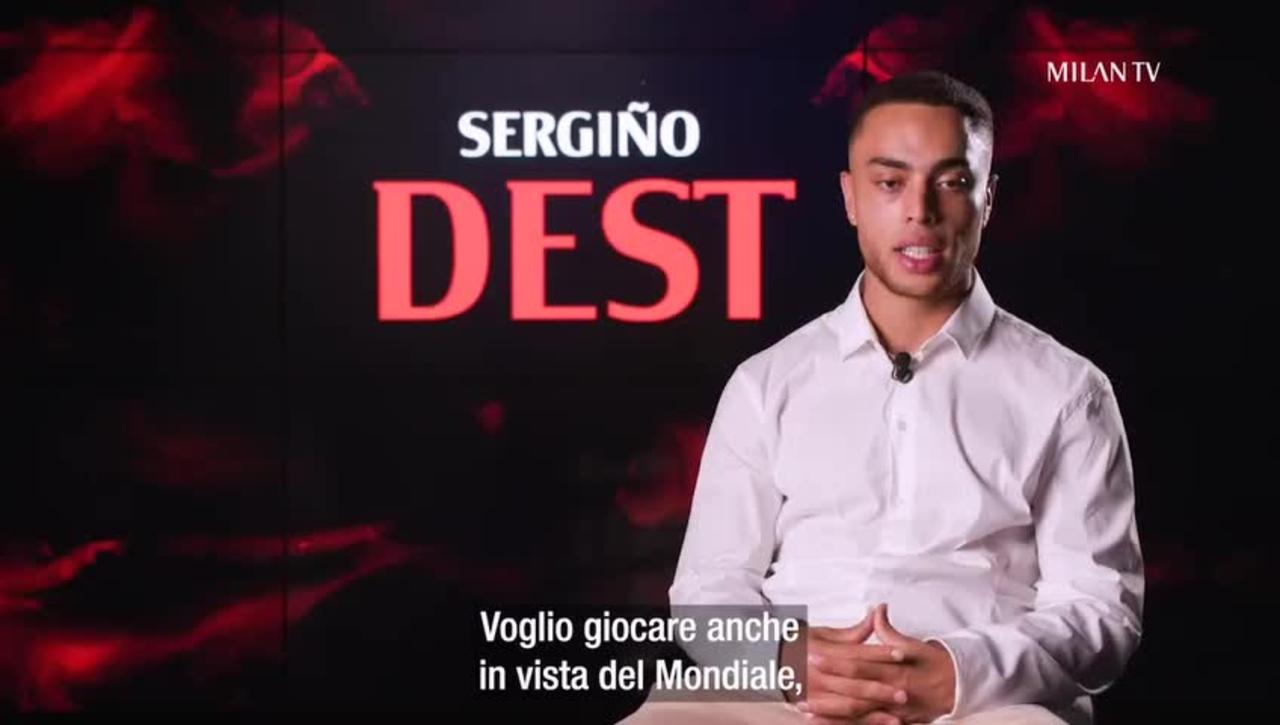Las primeras palabras de Sergiño Dest con el AC Milan