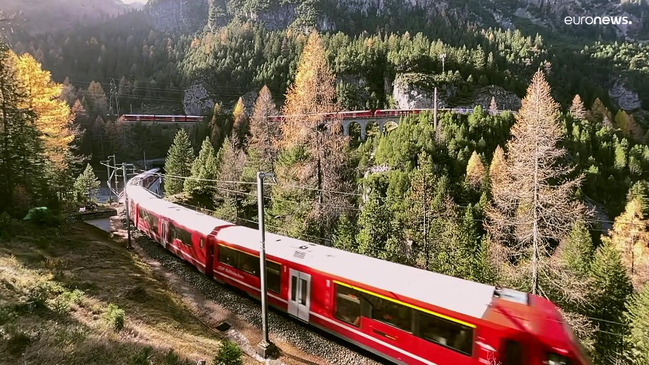 Swiss claim record for world’s longest passenger train with Alpine trip