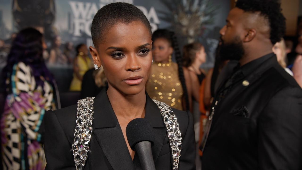 Black panther: Wakanda Forever World Premiere Letitia Wright Interview