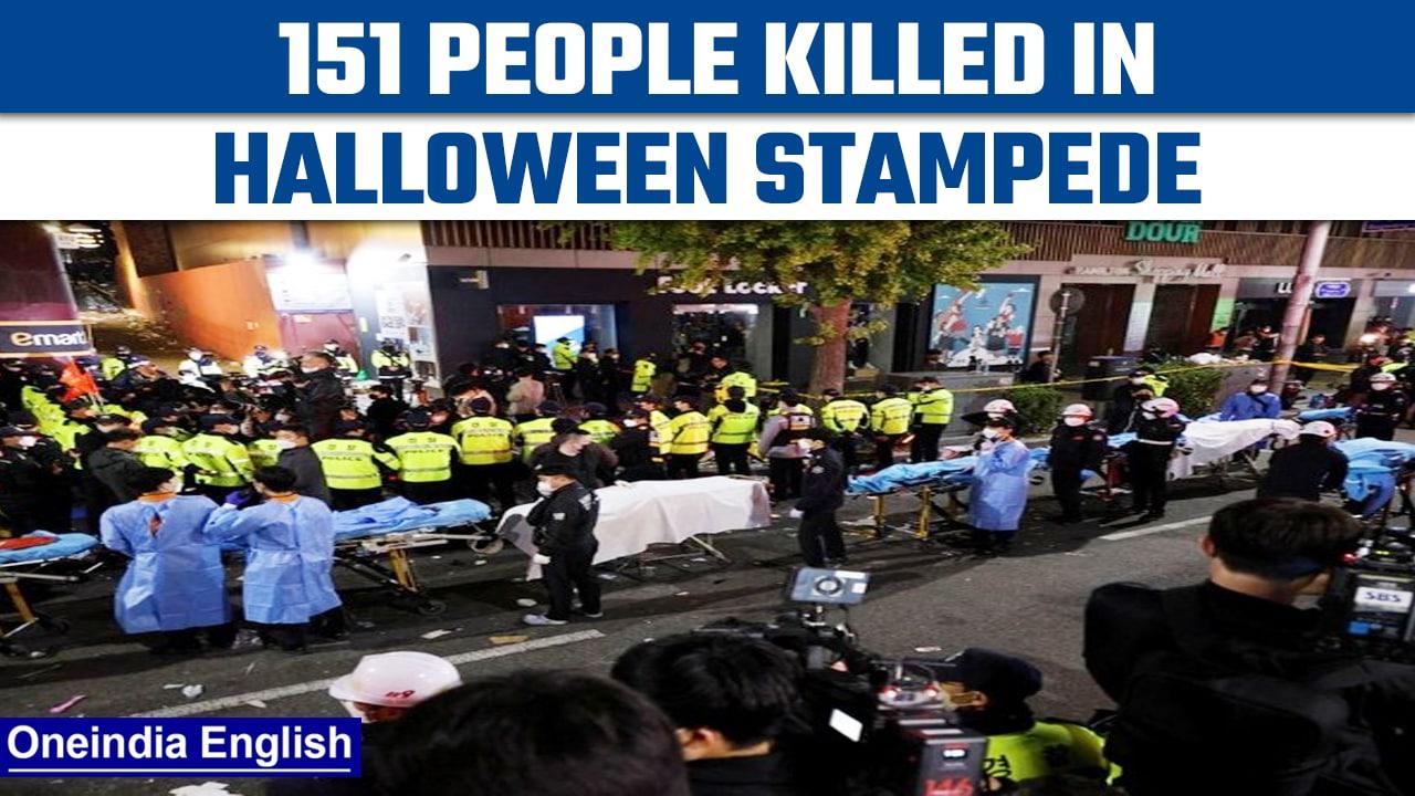 South Korea: 151 people died in a stampede, many suffer cardiac arrest | Oneindia News *News
